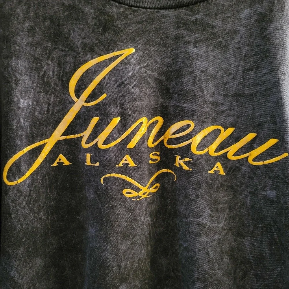 Vintage Maiden‎ West Juneau Alaska Shirt Made In USA Single Stitch Size XL Gray